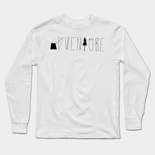 Adventure Travel To Mountains Across Trees Involving Danger Long Sleeve T-Shirt